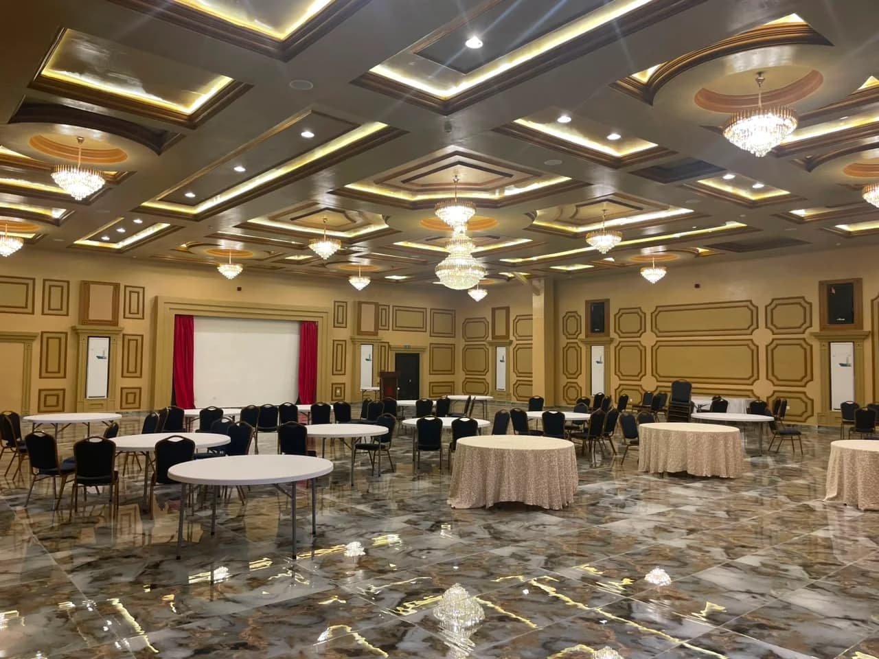 Indoor event hall, first view.