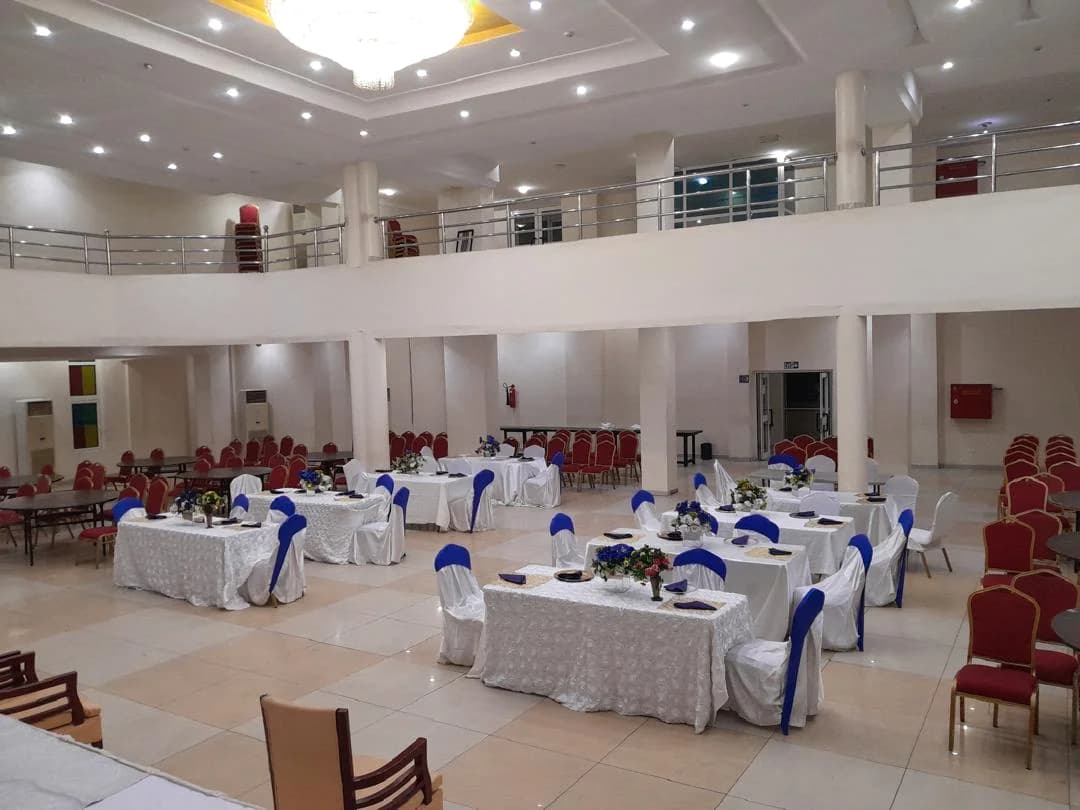 Banquet hall; facility photograph, not a bedroom.