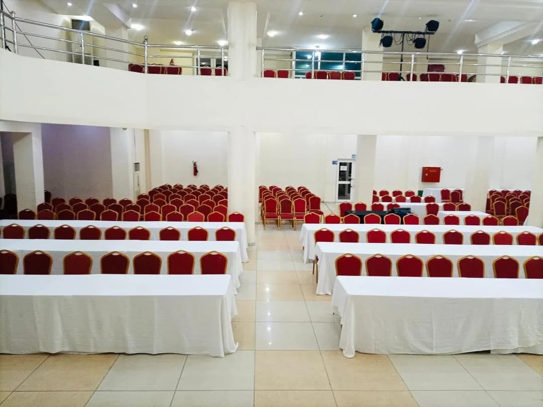Conference hall; facility photograph, not a bedroom.