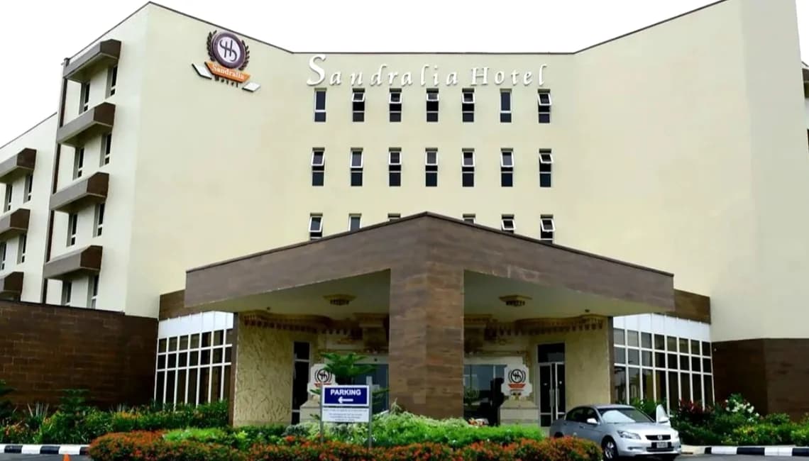 Hotel daytime exterior.