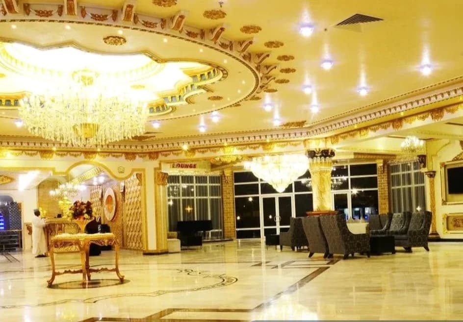 Hotel lobby.