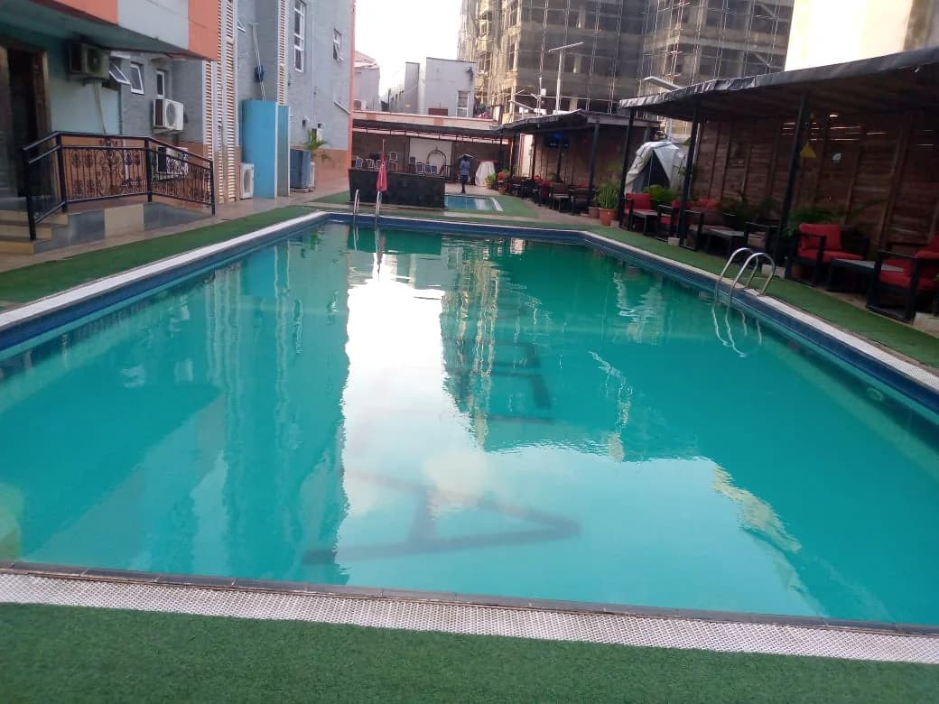 Swimming pool shown in supplied photograph; access terms unconfirmed.